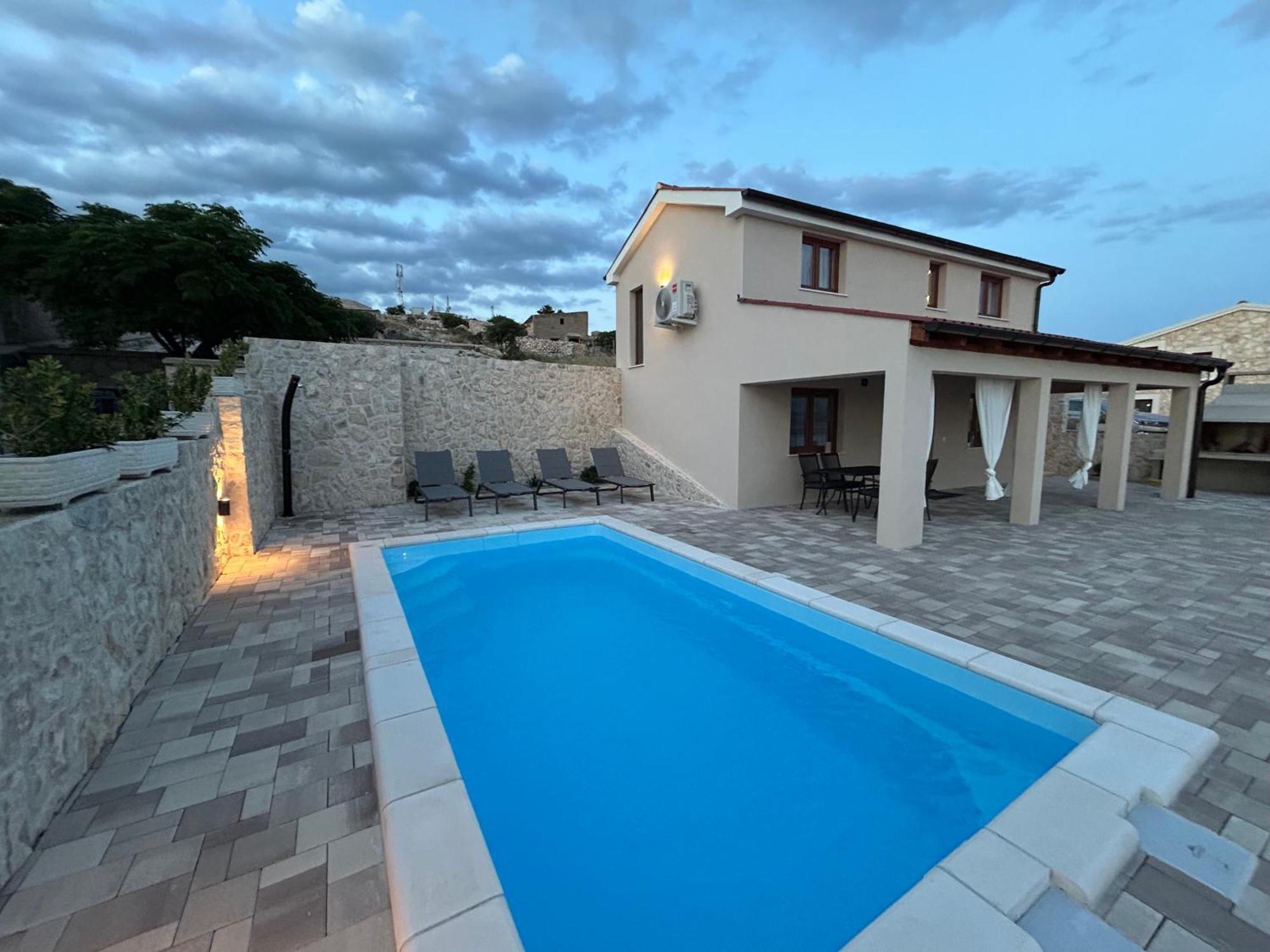 Villa Kamia With Private Heated Pool And Electric Vehicle Adapter Zubovici Bagian luar foto